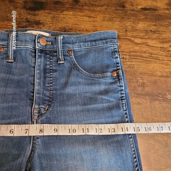 Madewell Jeans Size 28 Skinny 10" High Rise Tummy Control Danny Wash G7391 - Picture 9 of 12